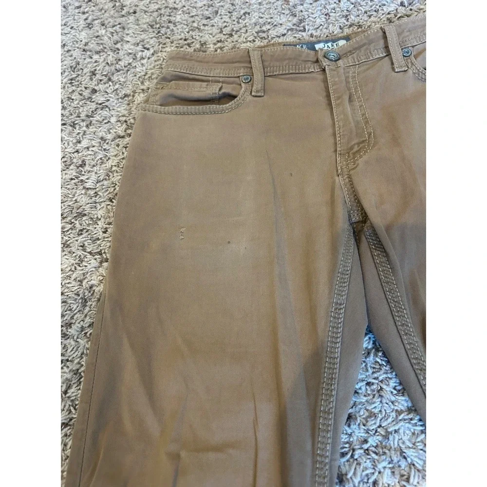 BKE Jake Jeans‎ Mens 30S Khaki Straight Leg Mid Rise Button Closure 99 Cotton